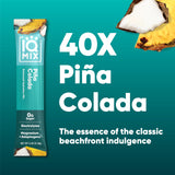 IQBAR IQMIX Pina Colada dentro de bolso de viaje, hidratación en movimiento