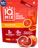 IQMIX empaque frontal Blood Orange mostrando 40 sobres y beneficios