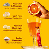 IQMIX bebida preparada Blood Orange en vaso, sabor refrescante
