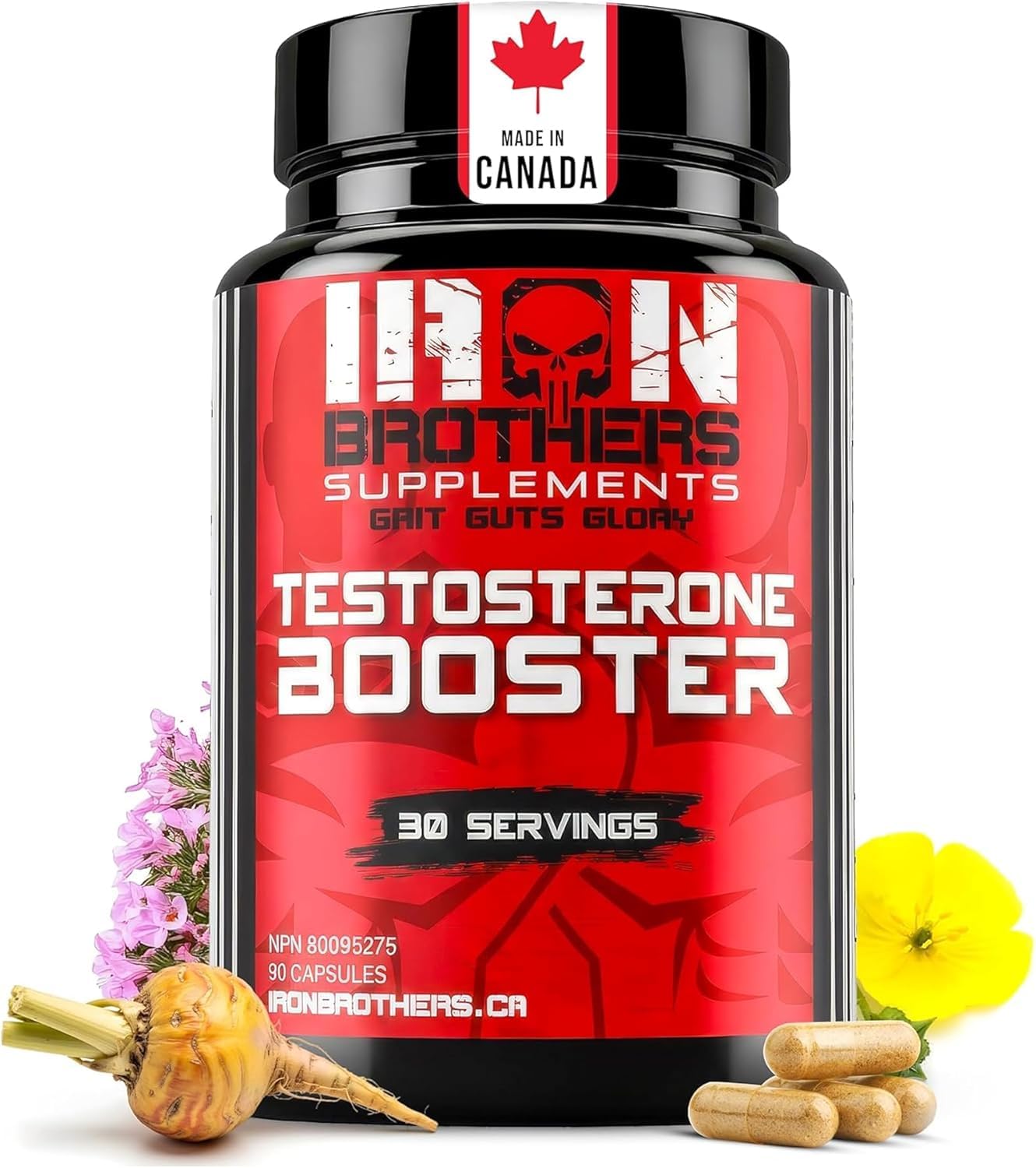 Iron Brothers frontal empaque mostrando la marca y beneficios para energía
