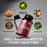 Iron Brothers ingredientes naturales tribulus y tongkat ali en primer plano