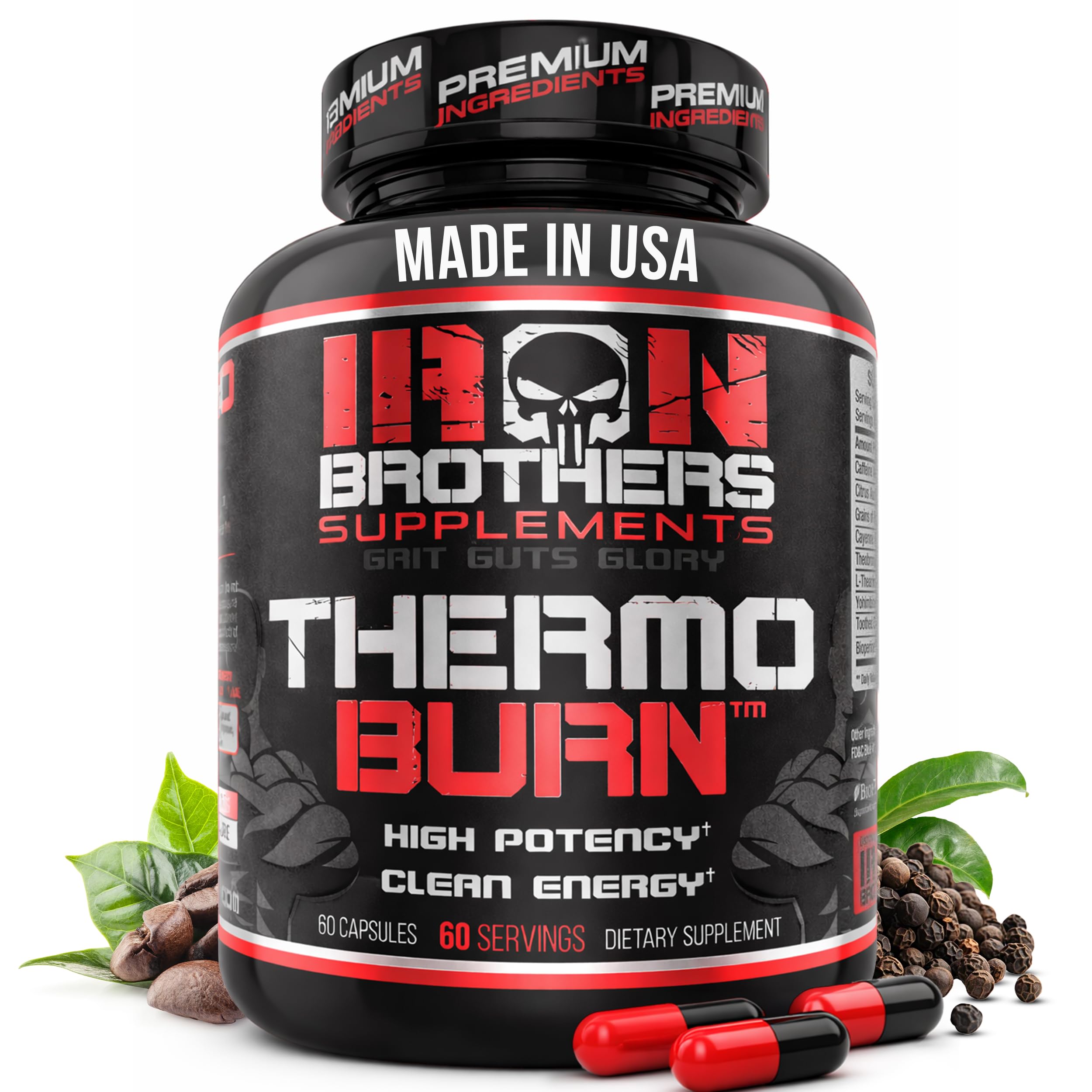 Iron Brothers Thermo Burn frontal del envase mostrando diseño y dosis
