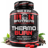 Iron Brothers Thermo Burn frontal del envase mostrando diseño y dosis