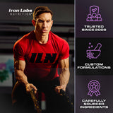 Iron Labs Nutrition bote abierto con cápsulas visibles para inspección y confianza