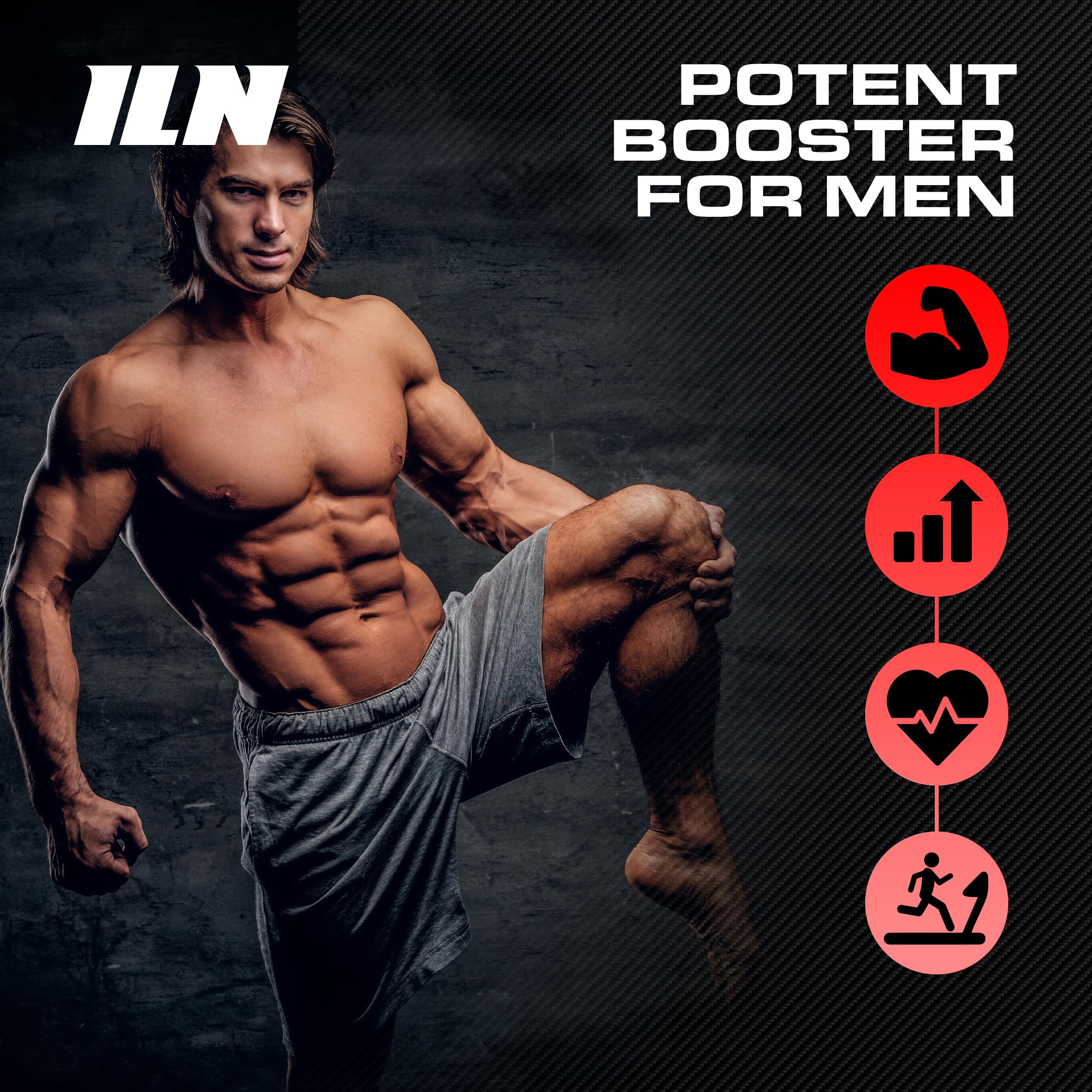 Iron Labs Nutrition ingredientes maca y ginseng juntos muestran origen natural y potencia