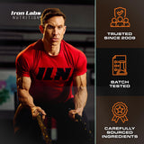 Iron Labs ZM6 frasco en mano que facilita visualizar la porción diaria