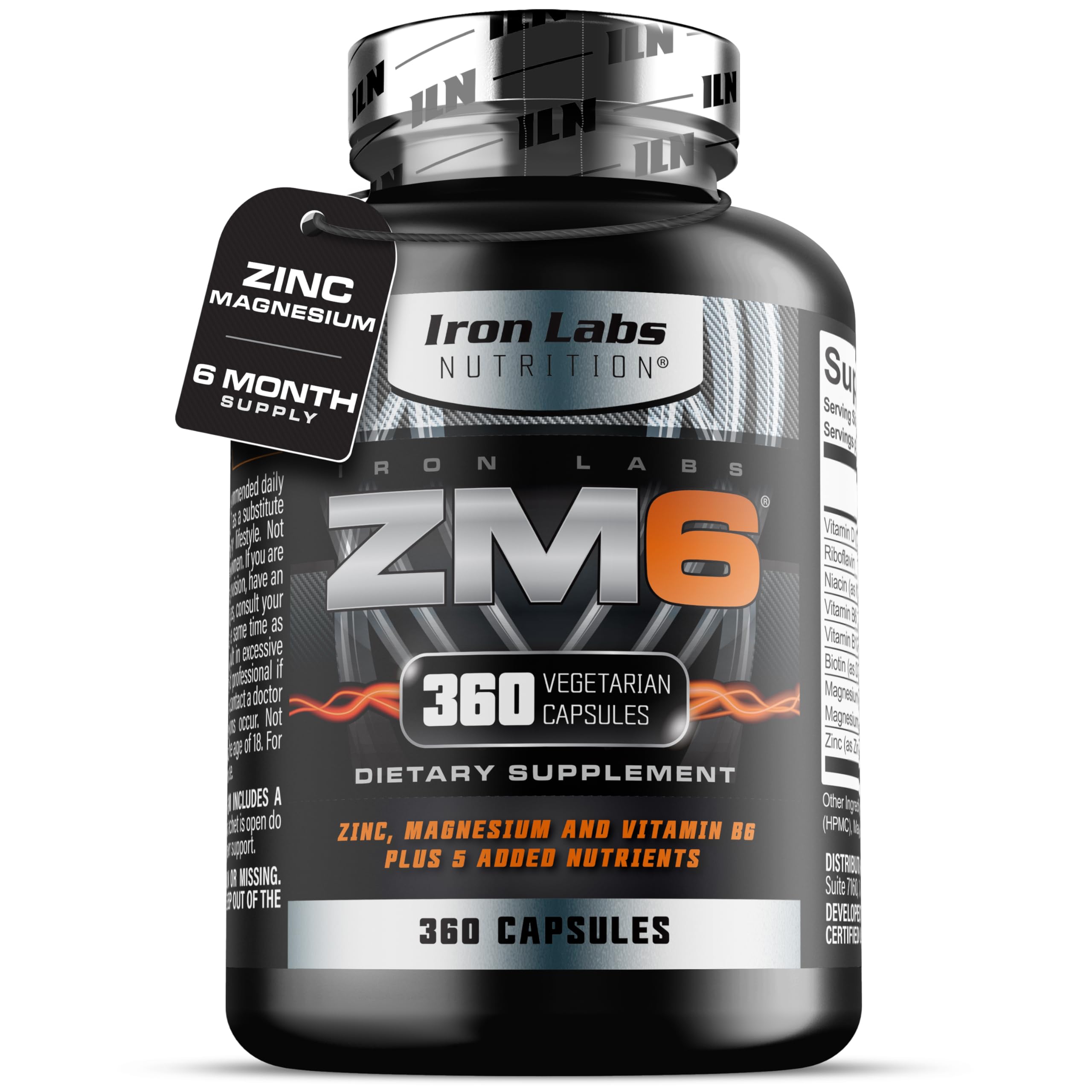 Iron Labs ZM6 vista frontal del envase mostrando etiqueta clara y beneficios