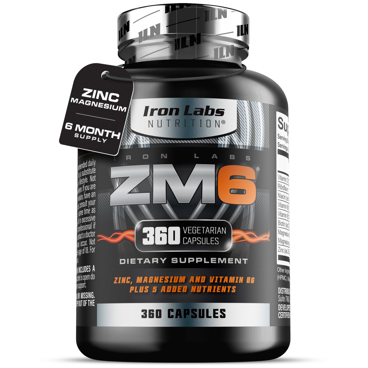 Iron Labs ZM6 vista frontal del envase mostrando etiqueta clara y beneficios