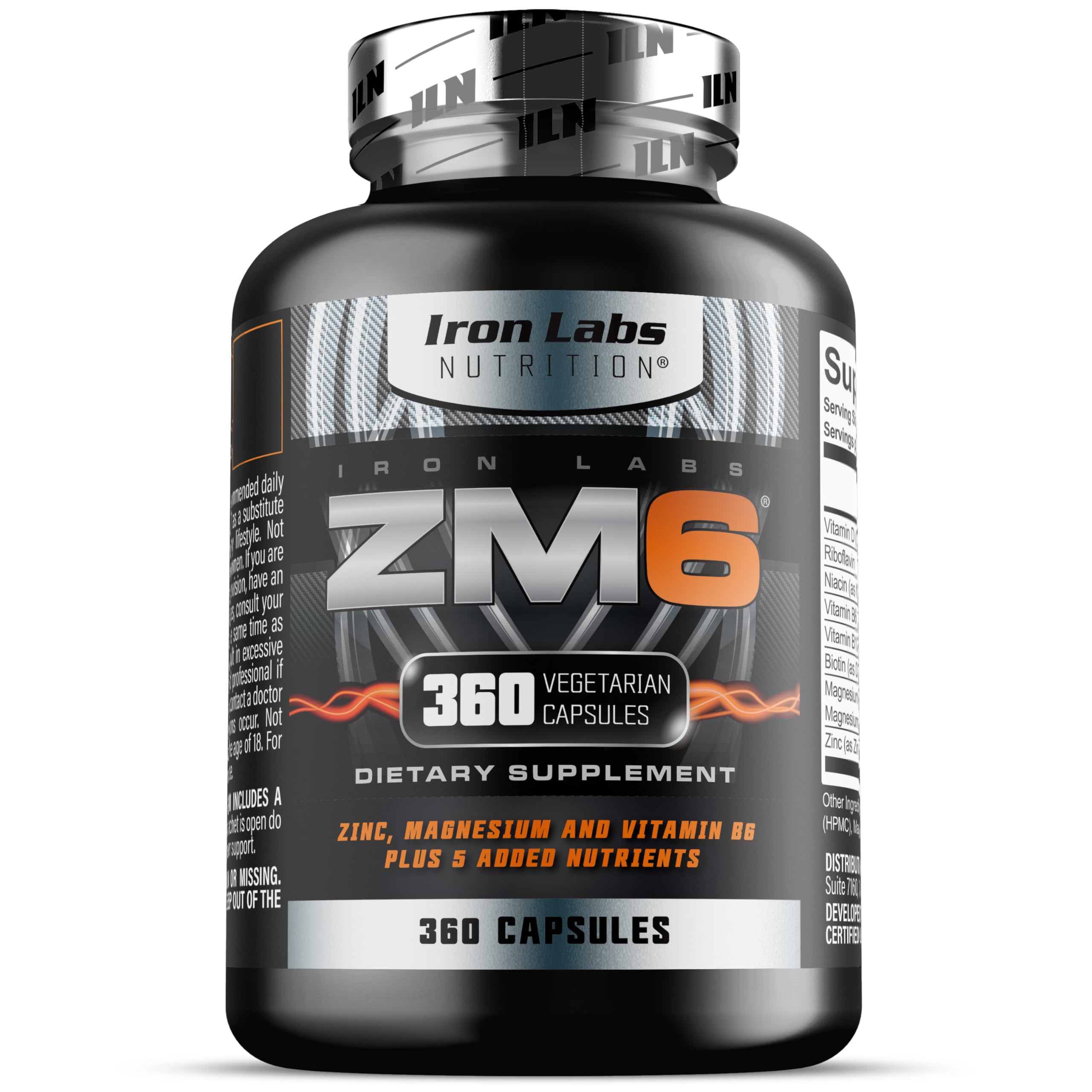 Iron Labs ZM6 atleta usando suplemento, apoyo en rutinas activas y recuperación