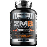 Iron Labs ZM6 atleta usando suplemento, apoyo en rutinas activas y recuperación