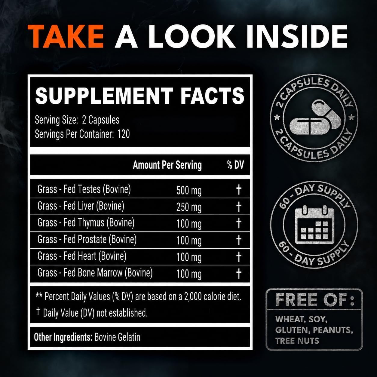IRONCLAD NUTRITION comparación de tamaño del frasco para 4 meses conveniencia