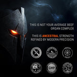 IRONCLAD NUTRITION primer plano del polvo liofilizado conservando nutrientes