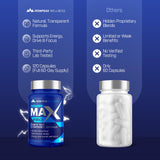 IronPeak Wellness botella en escenario activo promoviendo rendimiento