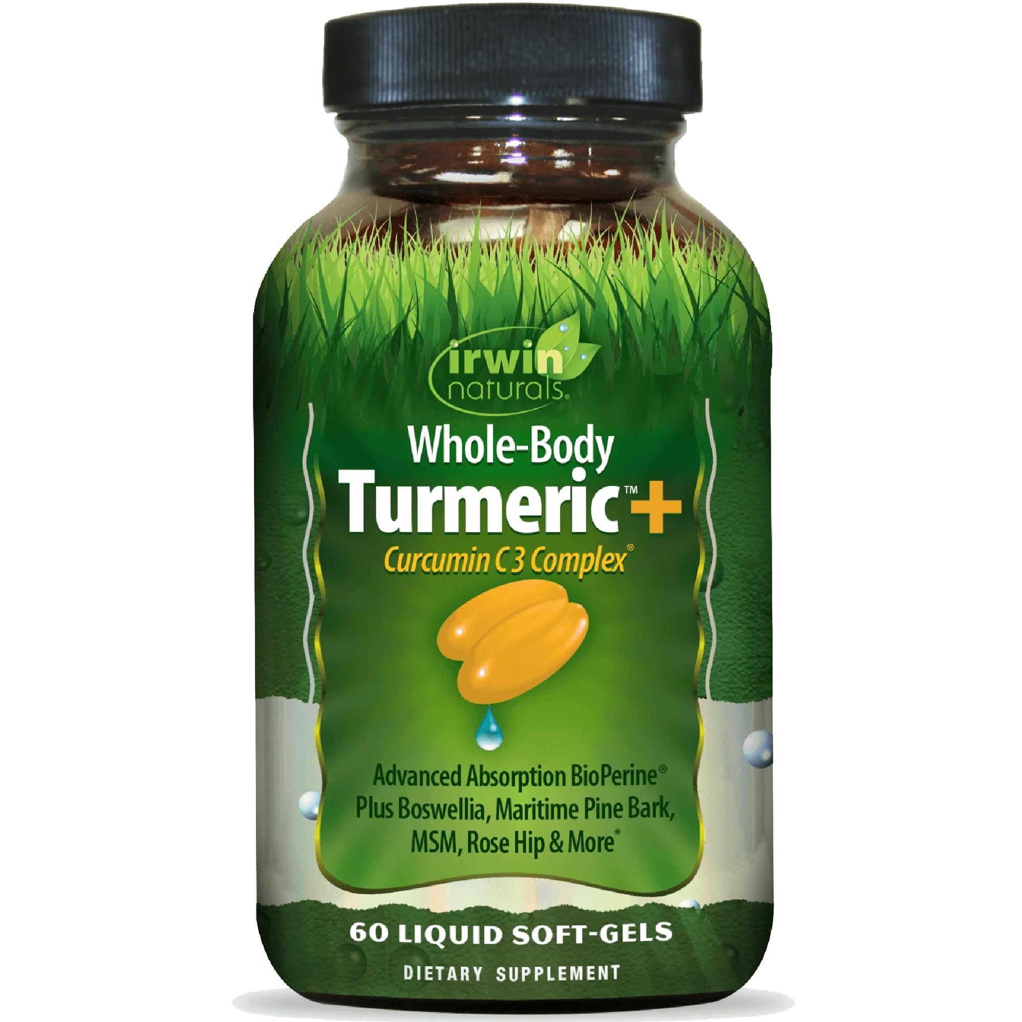 Irwin Naturals caja del producto mostrando etiqueta y beneficios visibles