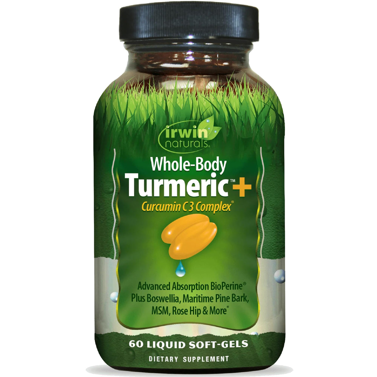 Irwin Naturals caja del producto mostrando etiqueta y beneficios visibles