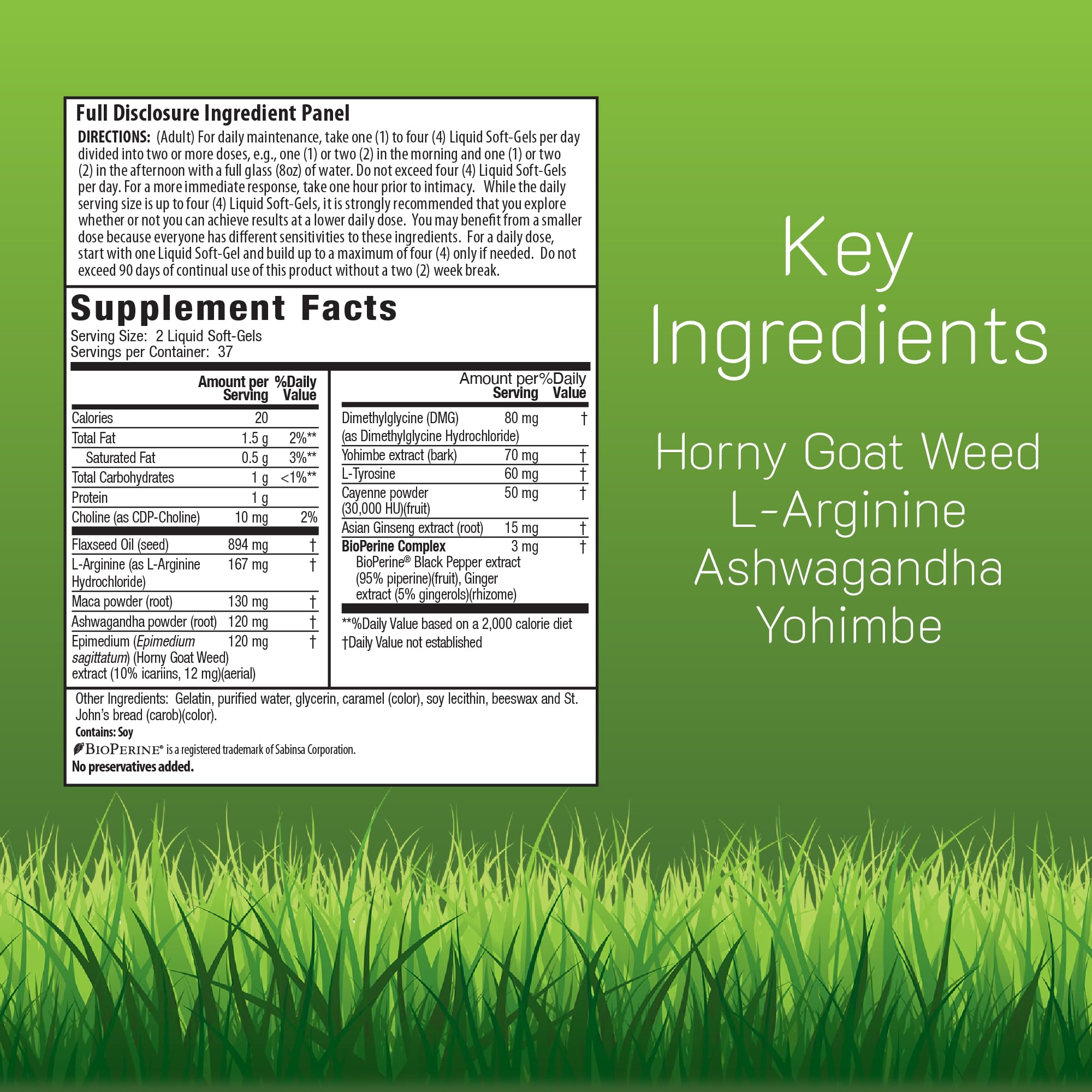 Irwin Naturals cápsula blanda en primer plano para ver textura y facilidad de deglución