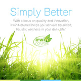Irwin Naturals junto a plato con carbohidratos indicando uso recomendado