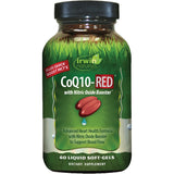 Irwin Naturals envase frontal de CoQ10-RED mostrando etiqueta clara y beneficios