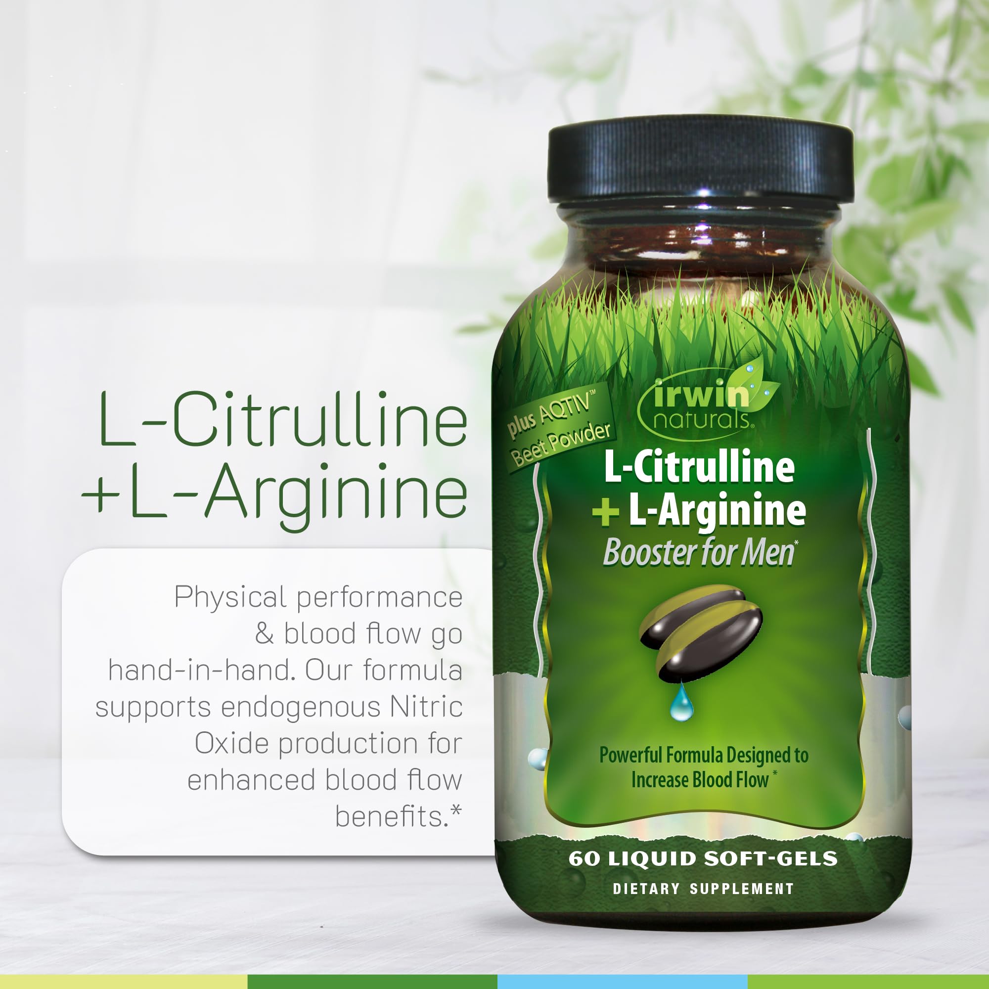 Irwin Naturals producto en sesión de entrenamiento apoyando la rutina activa