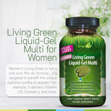 Irwin Naturals etiqueta con tabla nutricional y extractos para transparencia