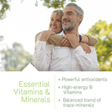 Irwin Naturals etiqueta de ingredientes destacando vitaminas, D3 y sin hierro