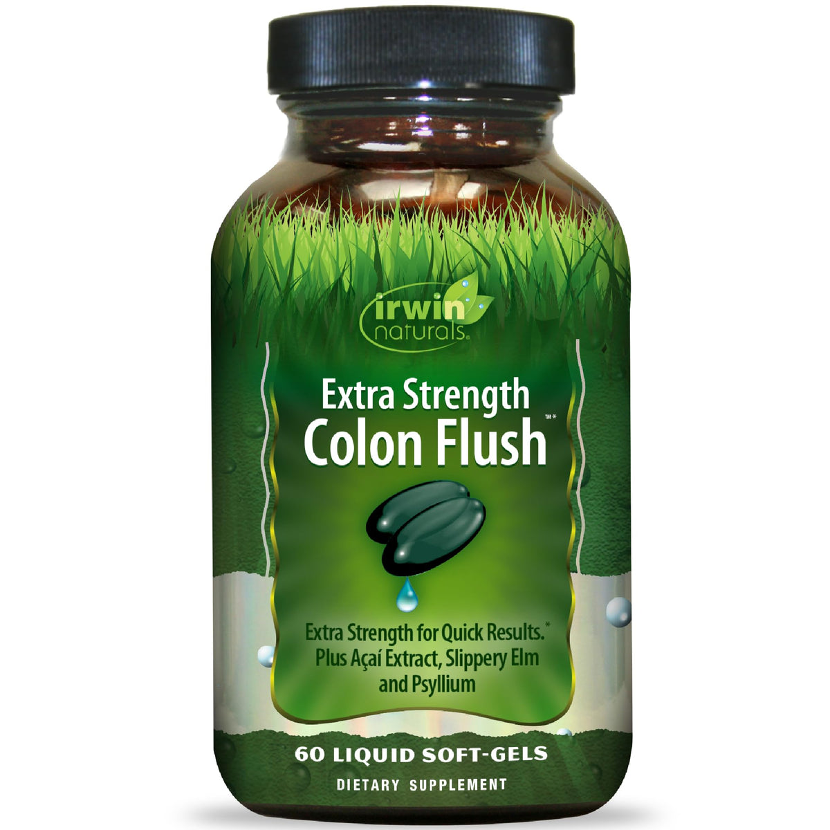 Irwin Naturals frente del empaque mostrando soporte digestivo