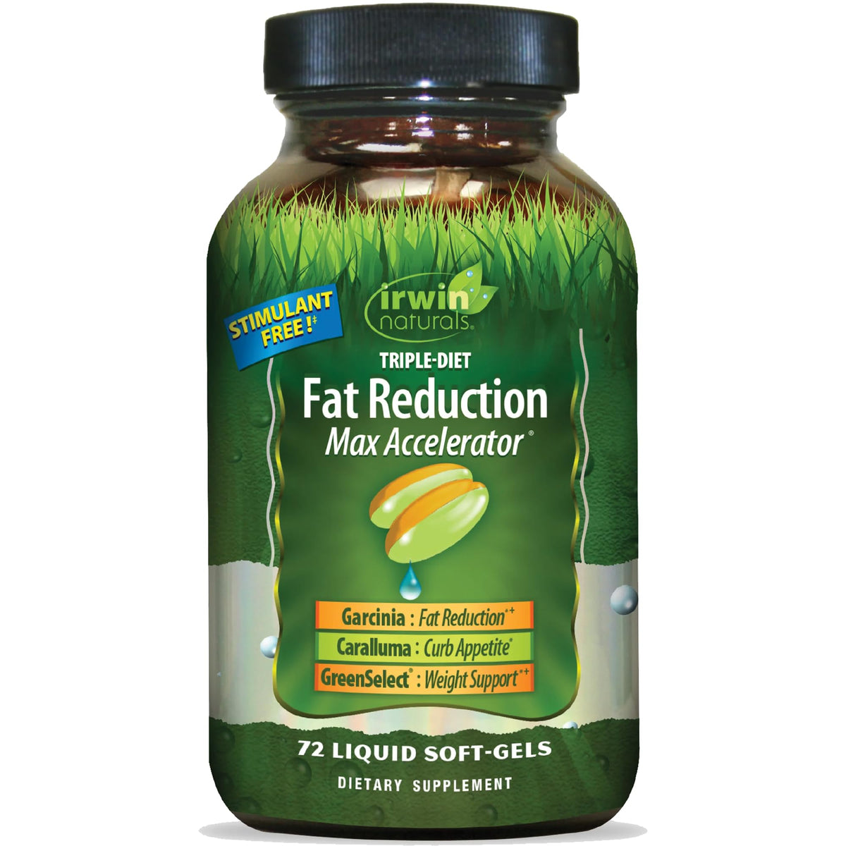 Irwin Naturals envase frontal mostrando el producto y beneficios claros