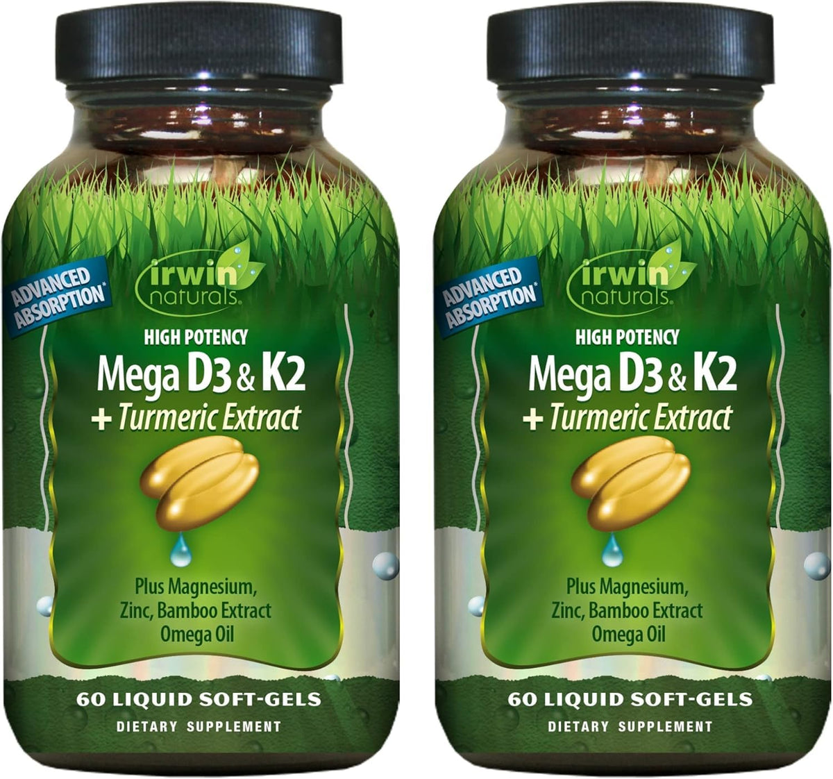 Irwin Naturals envase frontal mostrando marca y concepto de bienestar