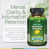 Irwin Naturals etiqueta con tabla nutricional que detalla dosificación y contenidos