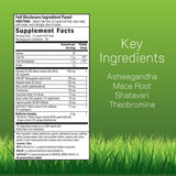 Irwin Naturals etiqueta detallada con ingredientes y beneficios claros