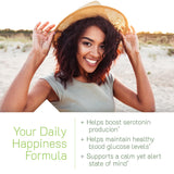 Irwin Naturals ingredientes clave 5‑HTP y hierbas para equilibrio