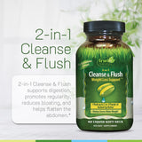 Irwin Naturals uso en rutina diaria con frasco y vaso de agua, comodidad y rapidez