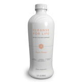 Isagenix envase frontal del Cleanse for Life mostrando marca y sabor durazno mango