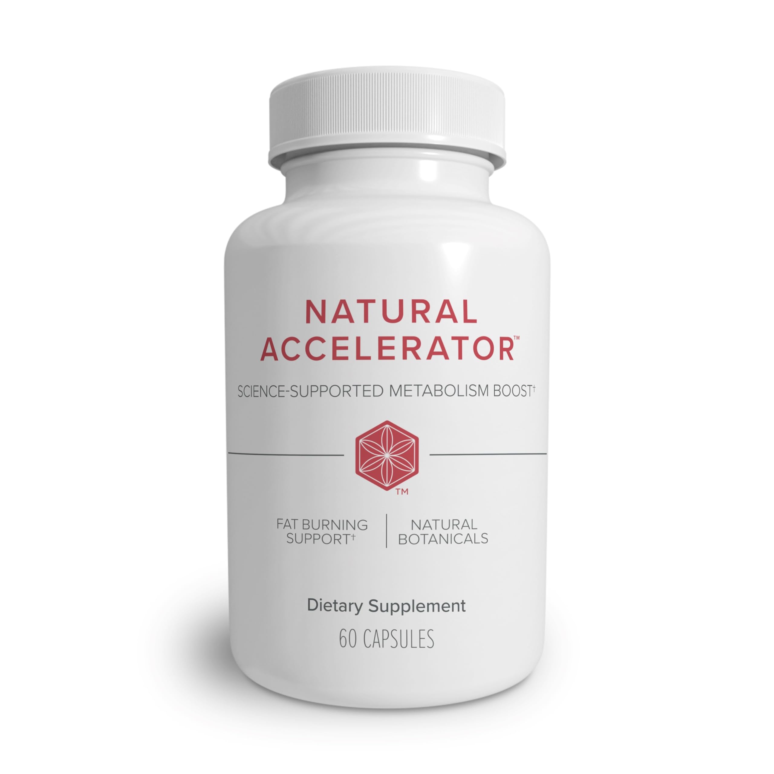 Isagenix envase frente mostrando diseño y dosis para apoyo metabólico