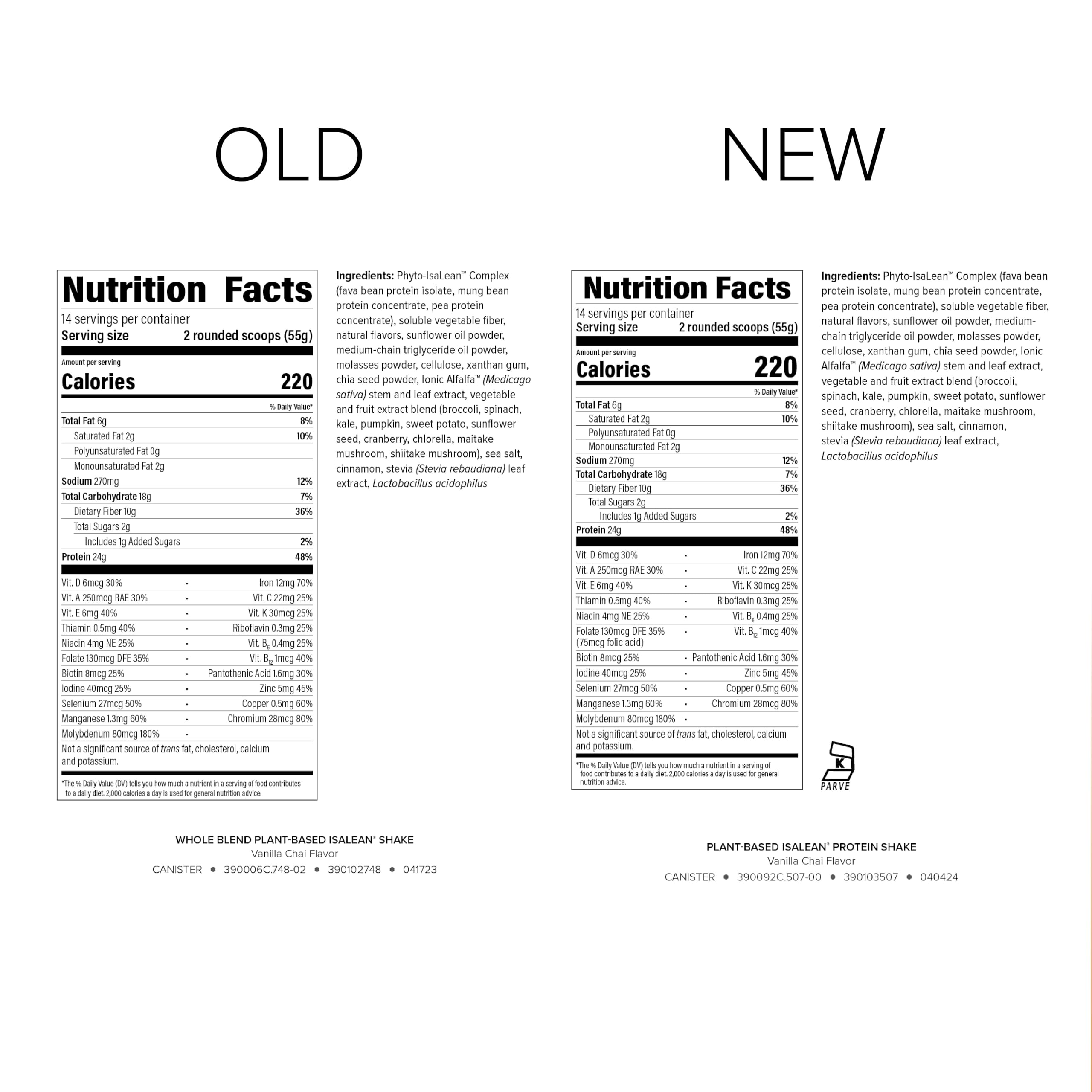 Isagenix textura del polvo vegetal resaltando mezcla fina y solubilidad