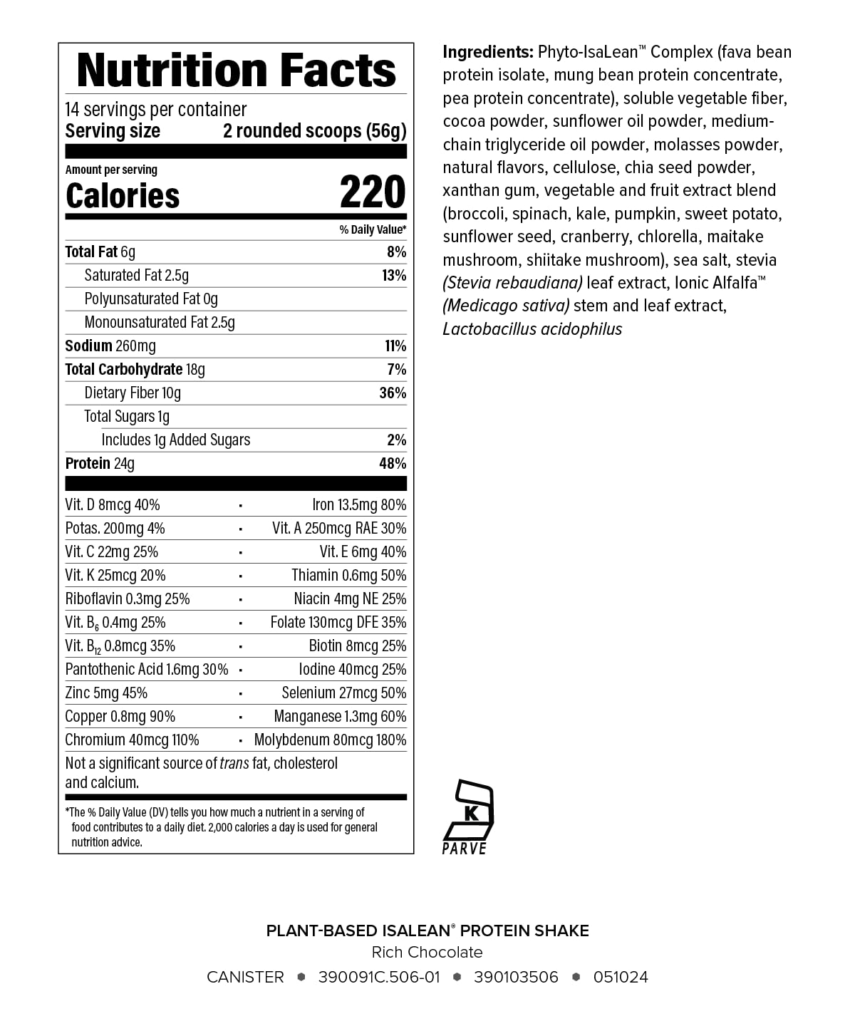 Isagenix polvo chocolate textura cremosa y mezcla homogénea