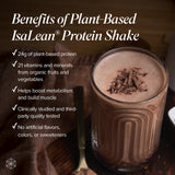 Isagenix envase junto a cuchara para comparar tamaño y porciones