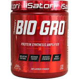 iSatori envase BIO-GRO frente mostrando marca y tamaño, beneficio de confianza