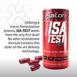 iSatori cápsula junto a pesas ISA-Test GF apoyo en entrenamientos intensos