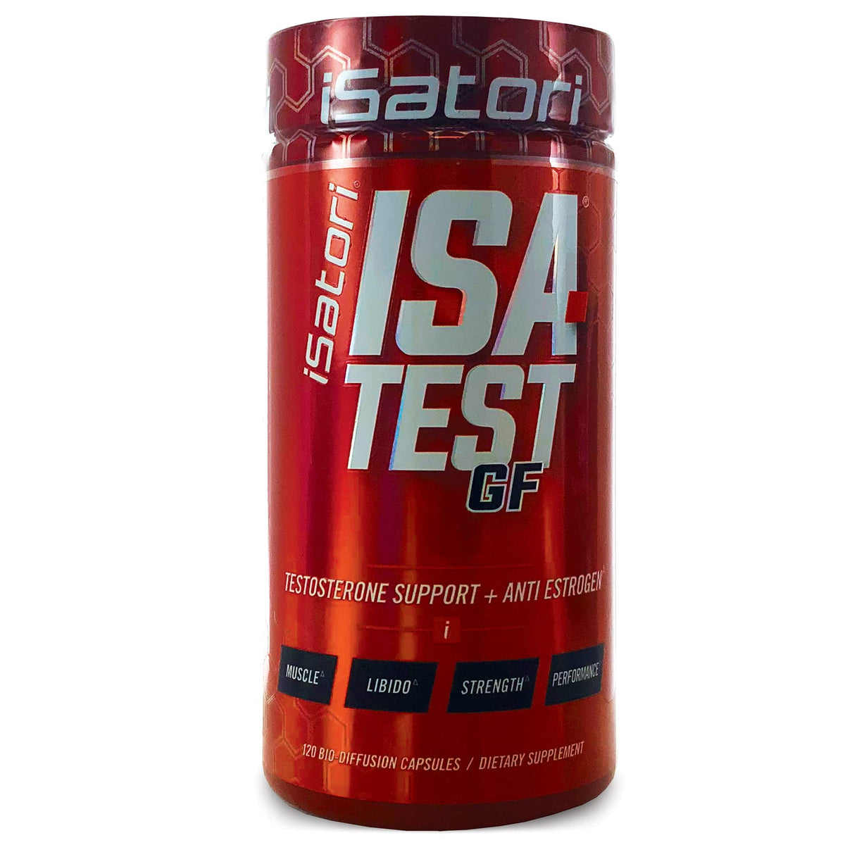 iSatori envase frontal ISA-Test GF mostrando etiqueta y beneficio rendimiento