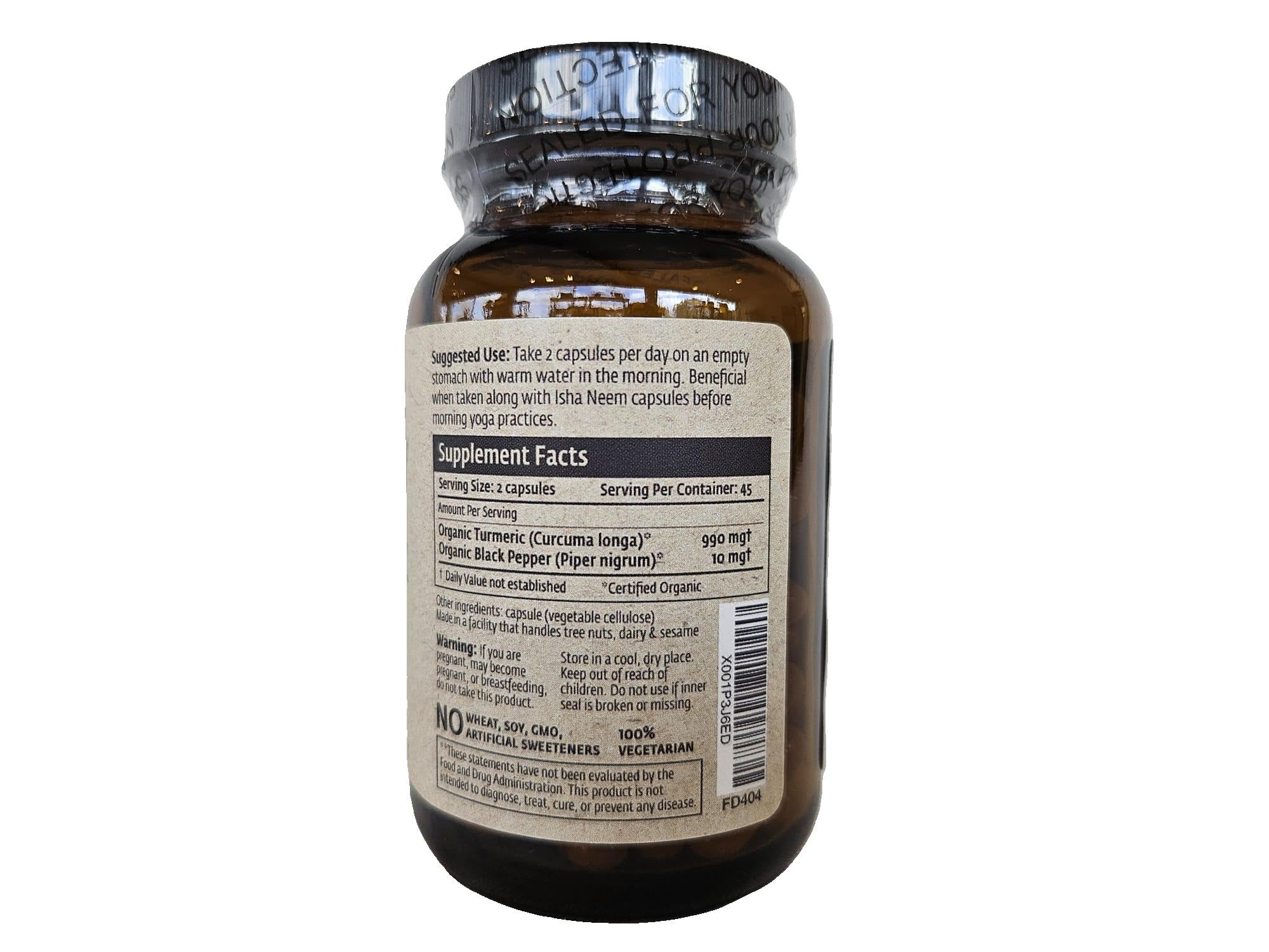 ISHA extracto de pimienta negra en gotas para mejor absorción