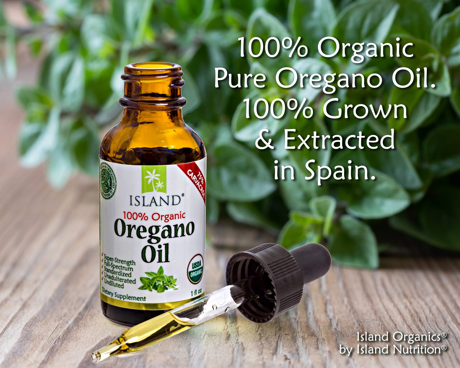Island Nutrition etiqueta con sello USDA Organic para confianza y trazabilidad