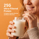 Batido preparado con Isopure en vaso, aporte proteico práctico y sabroso