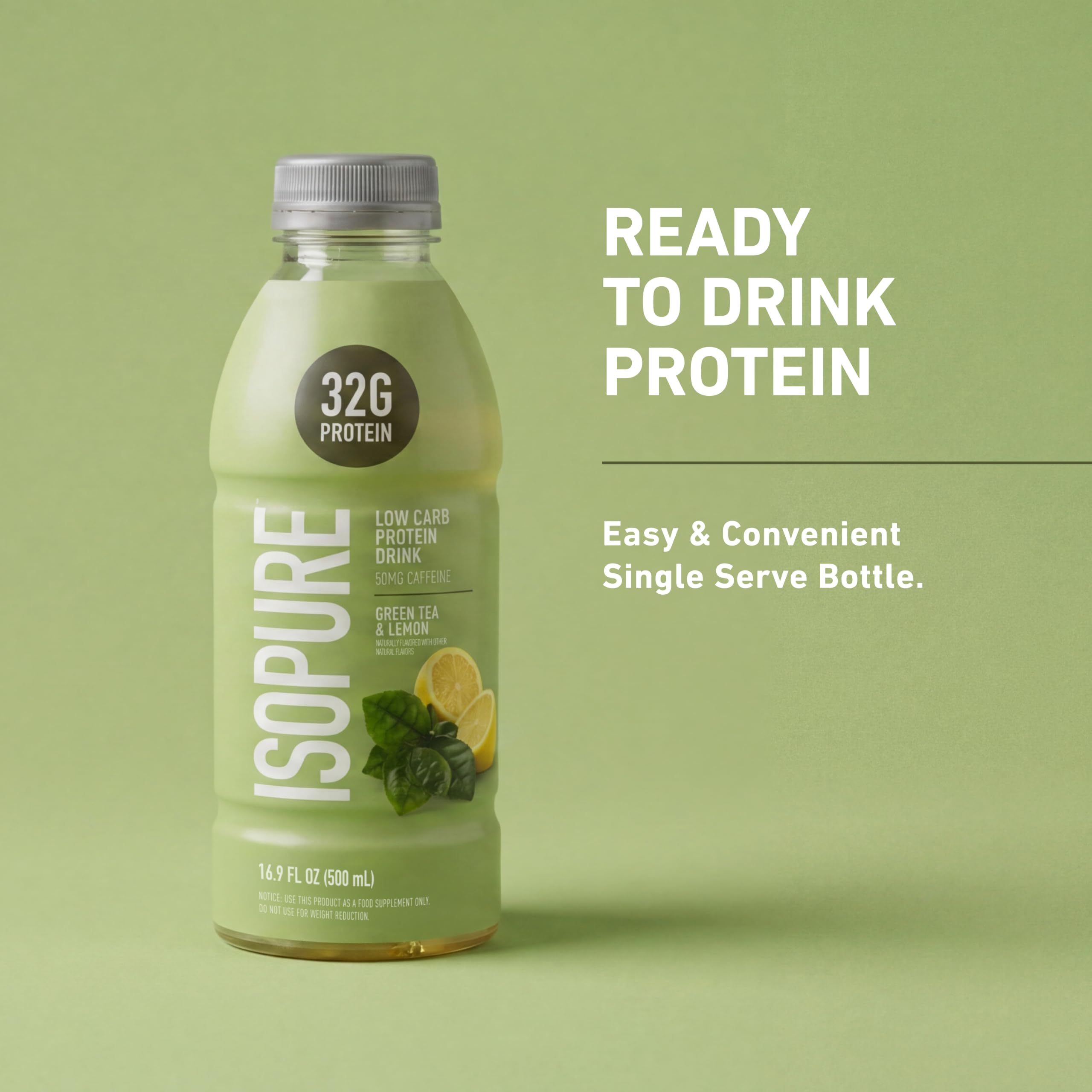 Isopure etiqueta nutricional en primer plano, transparencia y detalles claros