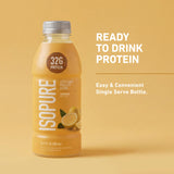Isopure detalle de etiqueta con información de 32 g de proteína