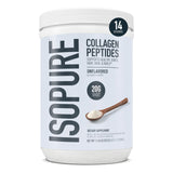 Isopure envase frontal mostrando marca y formato, aporta confianza en calidad