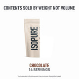 Detalle de ingredientes y vitaminas Isopure mostrando formulación simple y útil