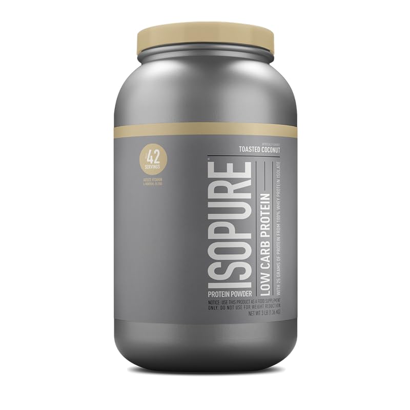 Isopure cucharada medidora llena para ver tamaño de la porción