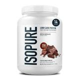 Isopure medidor scoop dentro del envase para dosificación precisa