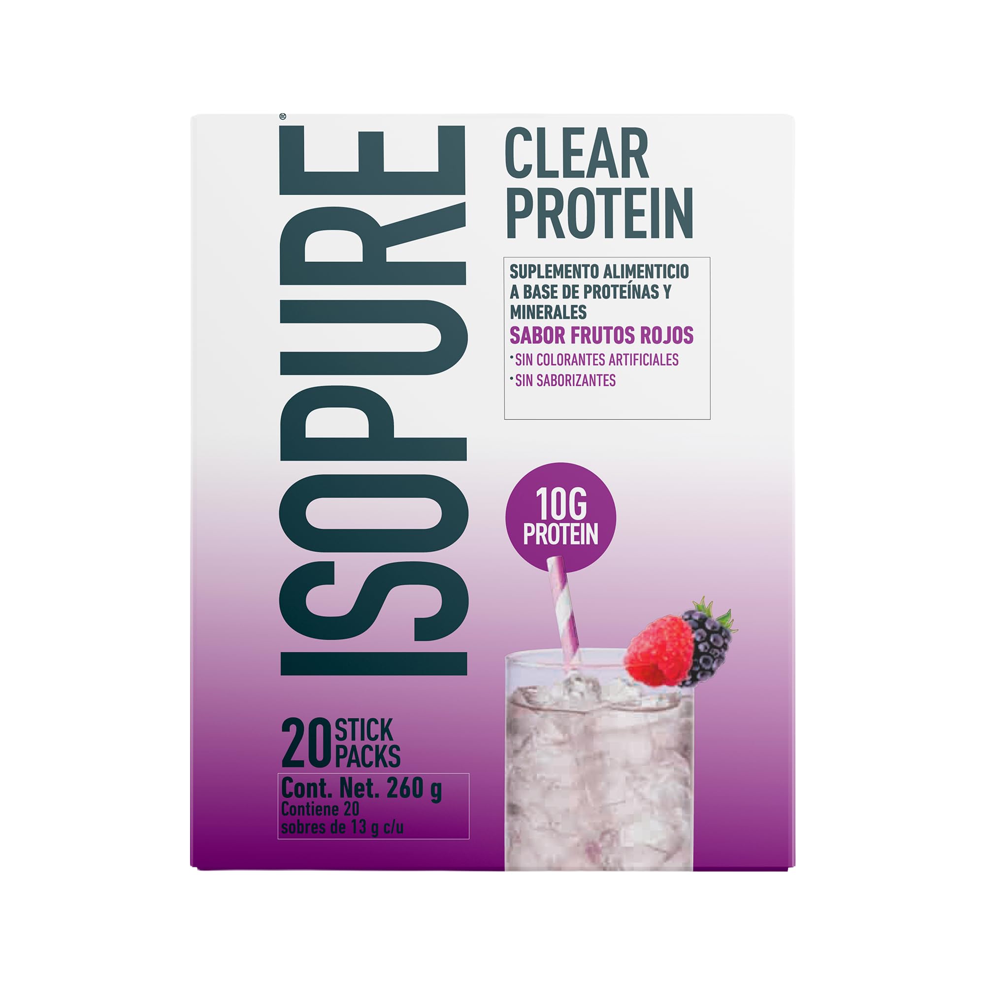 Isopure mezcla en botella de agua mostrando fácil disolución